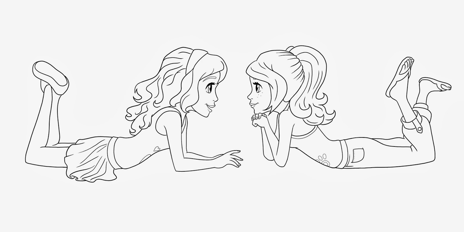 Lego Friends All Coloring Page For Kids Printable Free Lego Inside