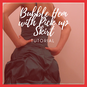 bubble hem pick up skirt tutorial
