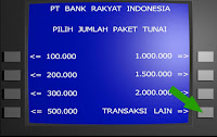 tutorial ambil uang di atm