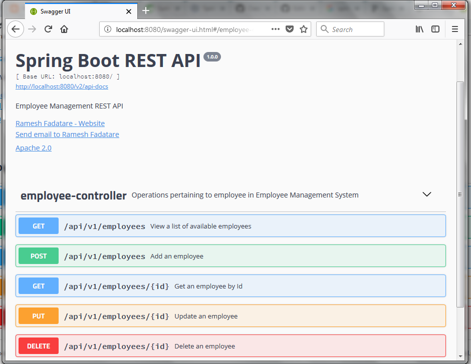 Spring Boot 2 RESTful API Documentation with Swagger 2  