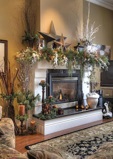 Decorating  on Ideas For Home Decor  Christmas Decoration Ideas For Fireplace