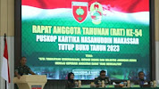 Taat Aturan Koperasi, Kasdam Pimpin RAT ke-54 dan Tutup Buku 2023 Puskop Kartika Hasanuddin  