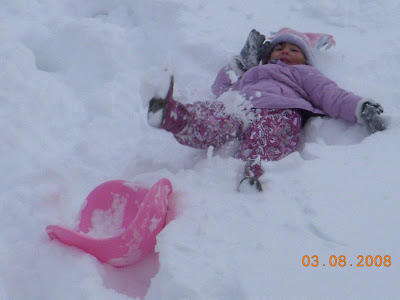Alena on the other hand loved the extra big snow