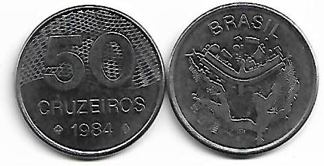 Moeda de 50 Cruzeiros, 1984