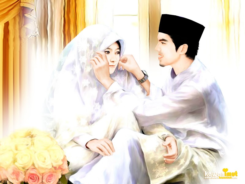 17+ Gambar Pasangan Suami Istri Islam