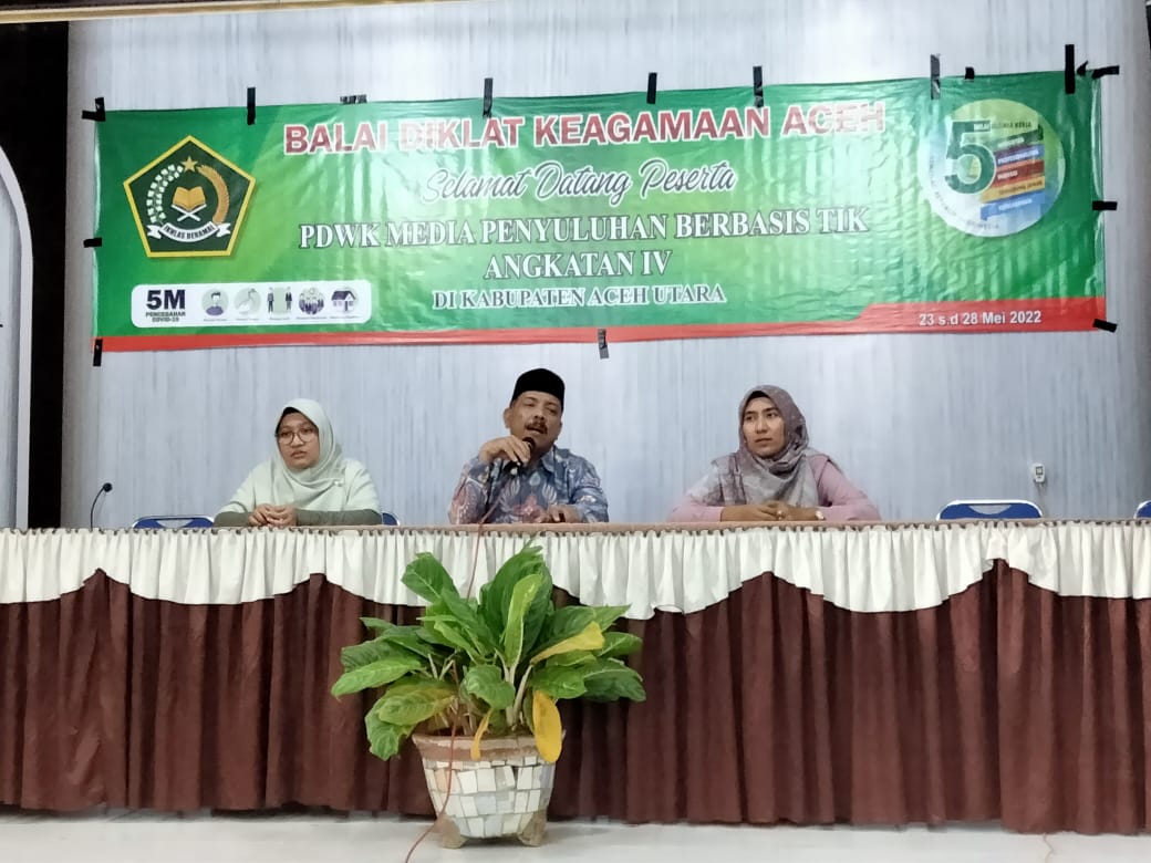PDWK Media Penyuluhan Berbasis TIK di Aceh Utara di Tutup, Ini Pesan Kepala BDK Aceh
