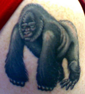 Marketing Gorilla Tattoo design body