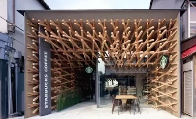 Desain Kafe Starbucks di Fukuoka Foto 1