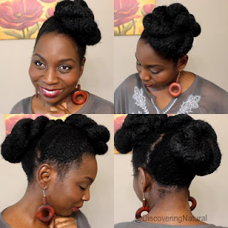 Quick Twisted Marley Updo Natural Hair Protective Style | Wedding, Prom Hairstyle DiscoveringNatural