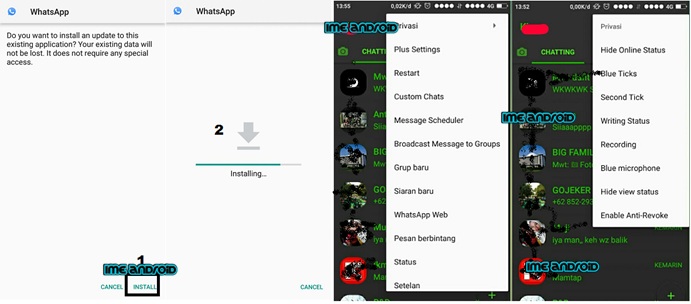  Tanpa  Ban Download  Dan Install Aplikasi Whatsapp MOD ini 