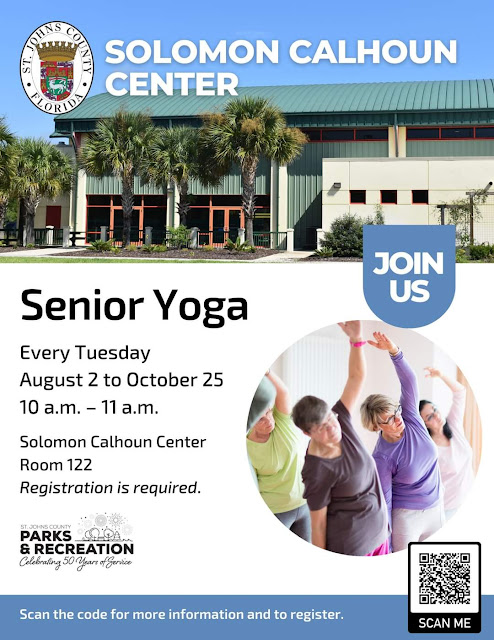 Free senior yoga class St. Augustine Florida