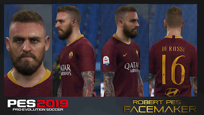PES 2019 Faces Daniele De Rossi by RobertPes Facemaker