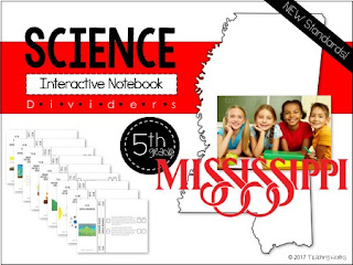 https://www.teacherspayteachers.com/Product/Mississippi-Science-5th-Grade-Interactive-Notebook-Dividers-New-Standards-3343792