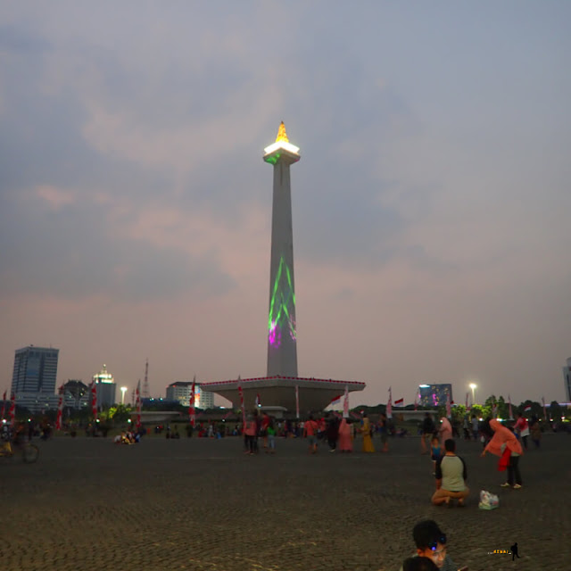 lokasi video mapping di monas jakarta