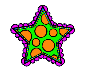 Free Printable Funny Stars Clipart.