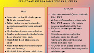 Perbezaan Antara Al Quran Dan Hadis