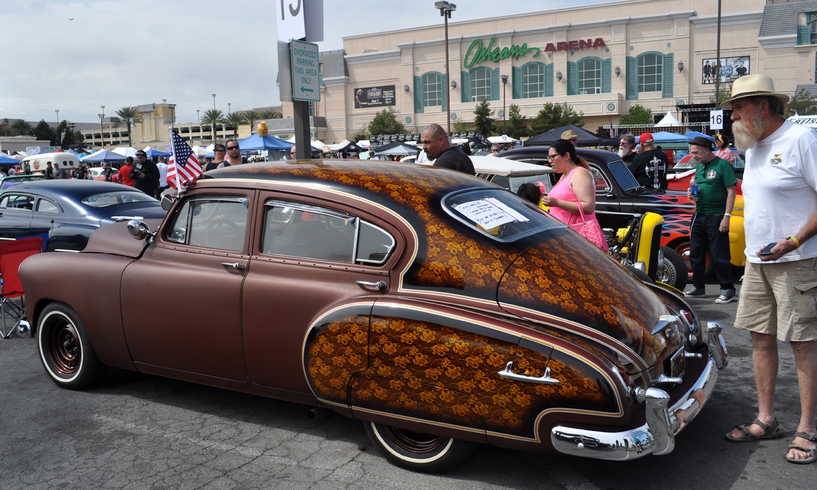 half motorcycle half car First time I've seen half a car lace painted interesting