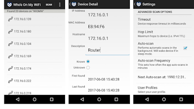 افضل طريقة معرفة الاجهزة والاشخاص المتصلين بشبكتك ومعرفه ال ip الخاص بأجهزتهم Who s On My WiFi apk