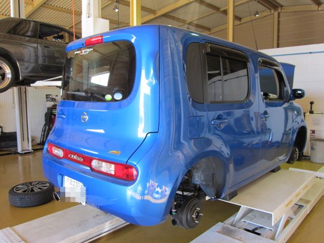 Prostock Motor Sports 中古車屋日記 ｚ１２キューブｈｋｓ車高調