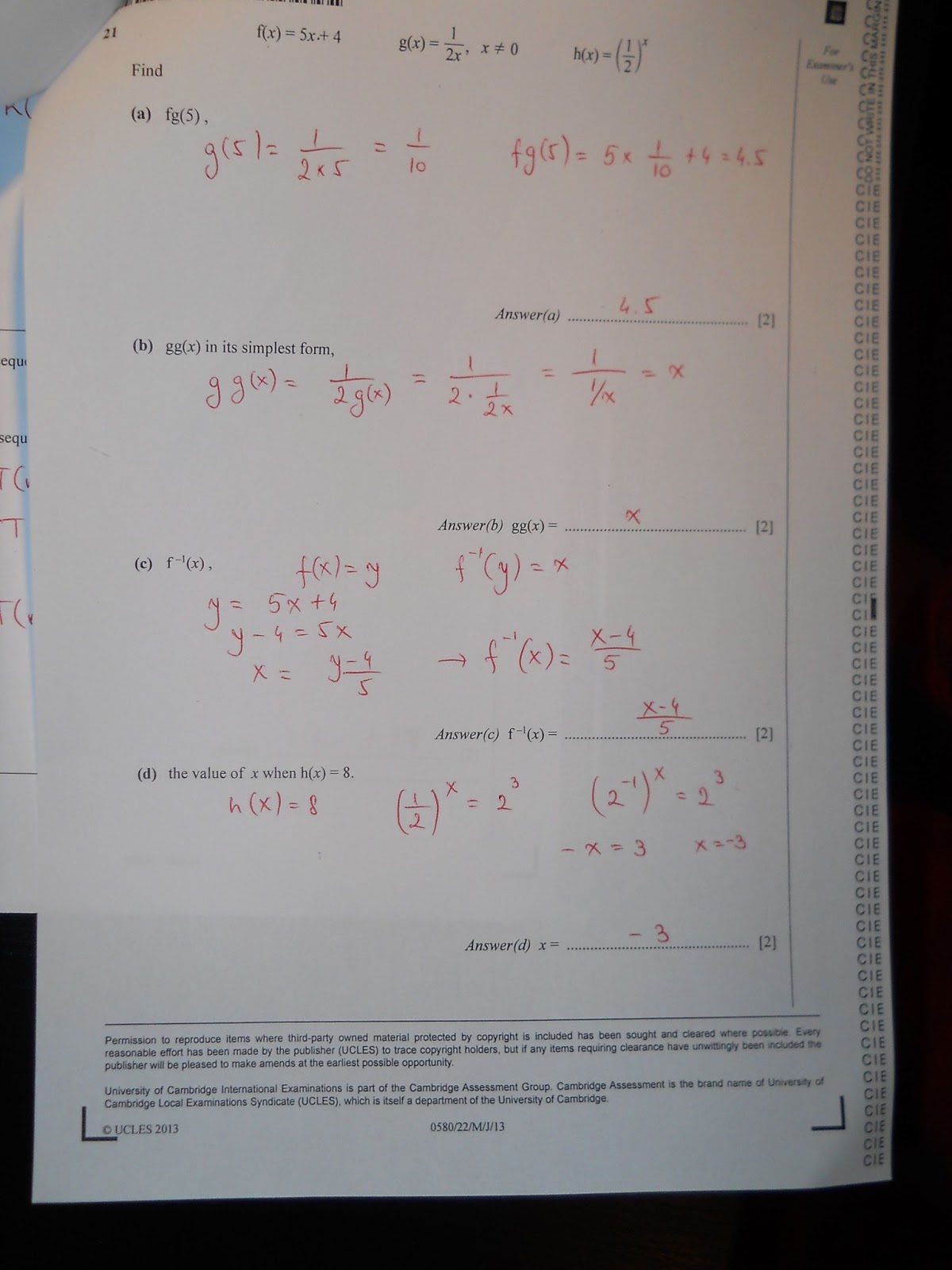 CIE- IGCSE 0580 Mathematics Paper 2 (extended), May/June ...
