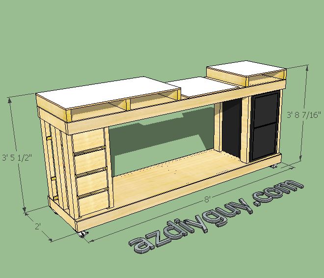 AZ DIY Guy's Projects: SketchUp: Modeling my miter saw 