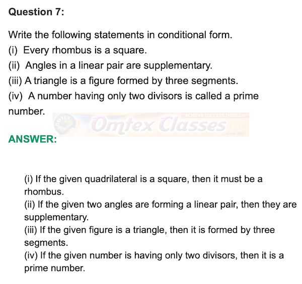 Chapter 1 - Basic Concepts In Geometry, Mathematics Part II Solutions for Class 9 Math, Problem Set No. 1,