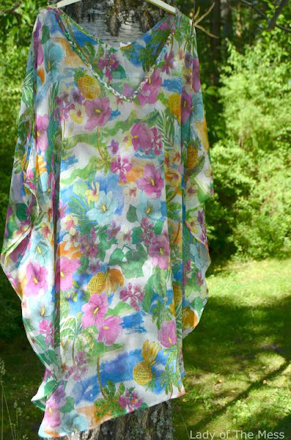 sloggi pink tropics kaftan