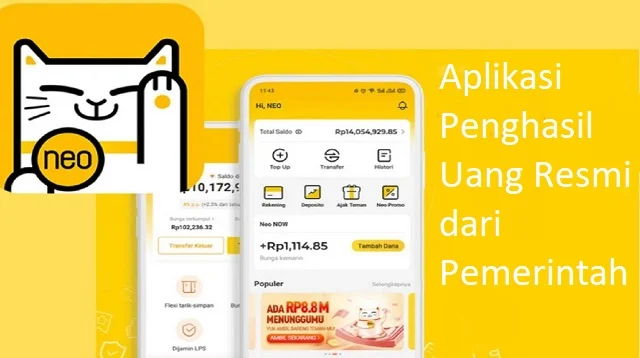 Aplikasi Penghasil Uang Resmi dari Pemerintah