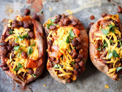 Black Bean-Stuffed Sweet Potatoes