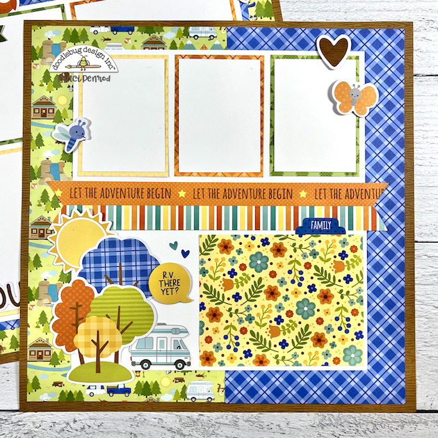 Great Outdoors 12x12 Scrapbook Page for Fall photos