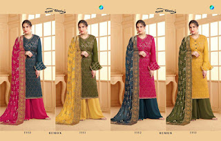  Remix Chinon Embroidery Salwar Suit Traders
