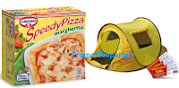 Logo Speedy Pizza: stampa il buono sconto e vinci  gratis la tenda da campeggio