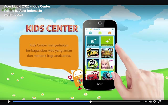 Acer Liquid Z320, Ponsel Android, Fitur kids center