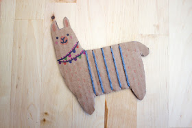 How to Weave an Adorable Cardboard Llama- Such a fun and easy way to introduce weaving to kids