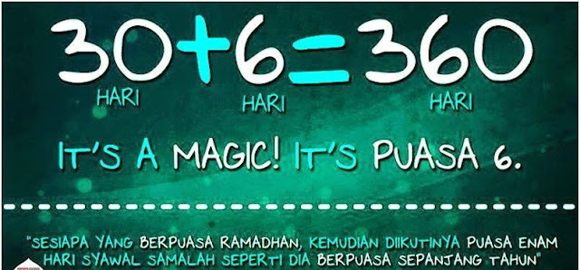 Puasa Syawal bagai puasa setahun penuh