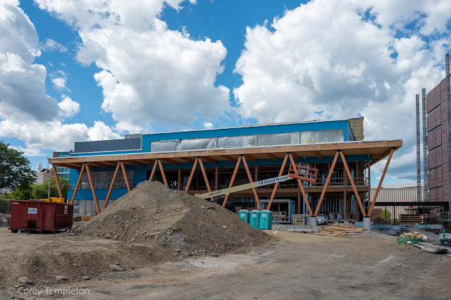 Growing University of Southern Maine Portland campus construction August 2022