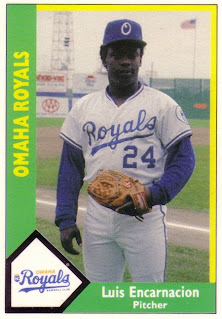 Luis Encarnacion 1990 Omaha Royals card