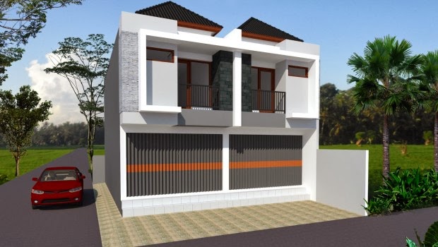 Contoh Gambar Desain Ruko Minimalis 2 Lantai Terbaru 