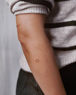 13 Elegant Small Minimalist Heart Tattoos On The Forearm