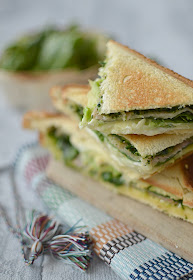 Croque-Monsieur pesto épinard avocat chèvre 