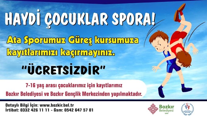 Bozkır’da Güreş Sporları Kayıtları Başladı