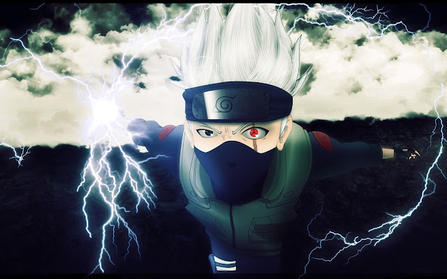 Cool Kakashi Sharingan Lightning Edge a104