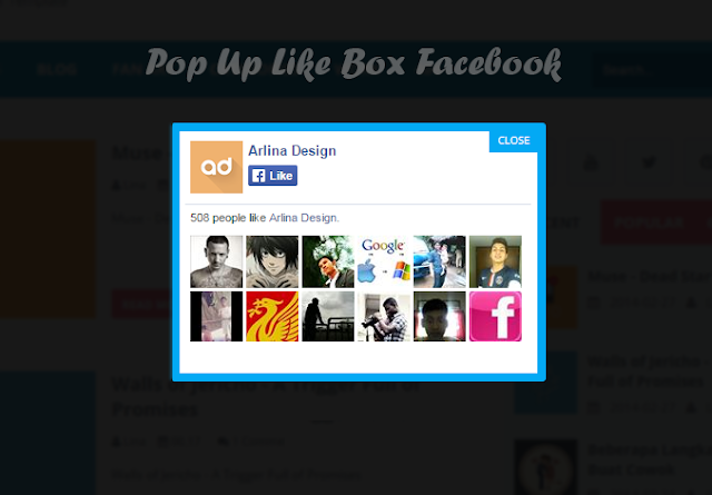 How to Add Pop Up Like Boxes Facebook
