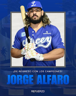 Jorge Alfaro regresa como refuerzo del Licey