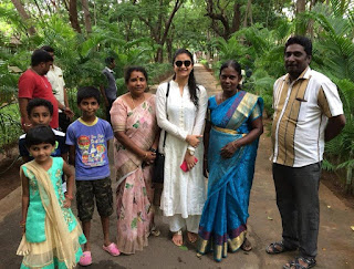 Keerthy Suresh in White Dress with Family Fanz 1