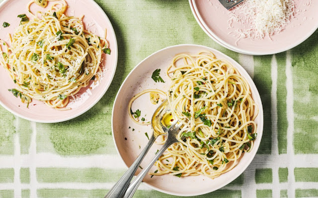 Chili Garlic parsley Spaghetti a delicious Italian dish