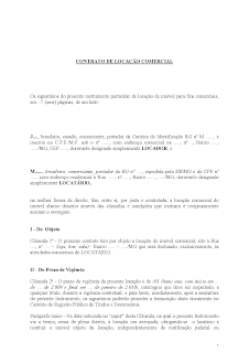 modelo de contrato de locaçao