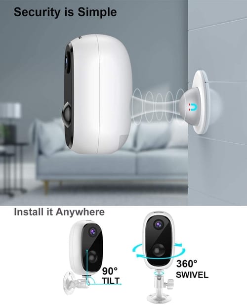 Zumimall 1080P Wireless WiFi Cameras for Home