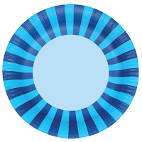 Paper Eskimo Sherbert Blue Plates