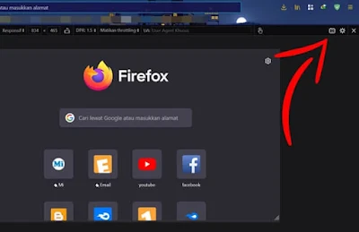 Screenshot di Halaman Mozilla Firefox